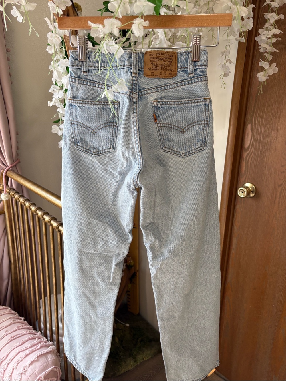 Levi's Orange Tab 550 Light Wash Straight-Leg Kids Jeans